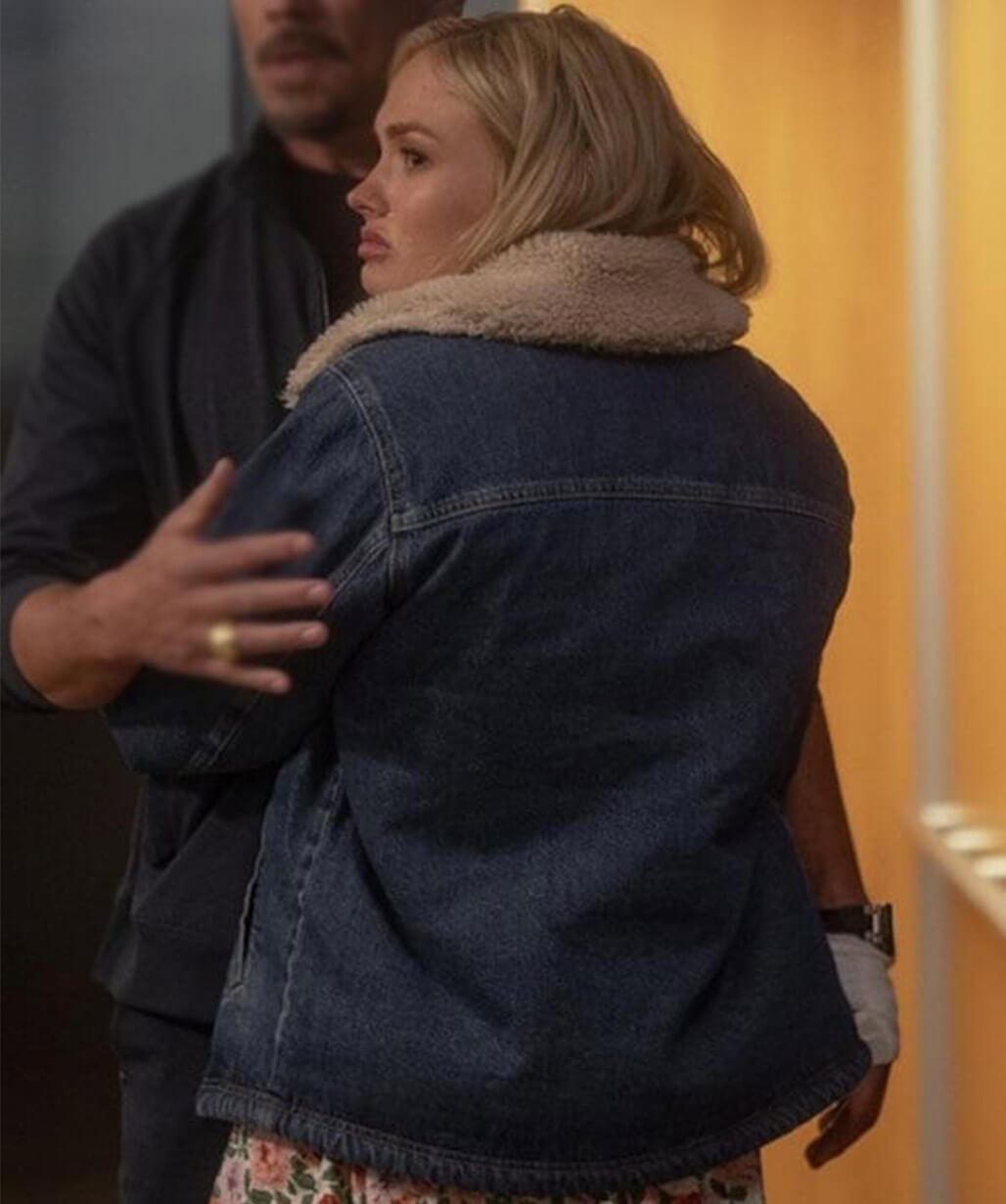 Oreana Jackson Dutton Ranch 2026 Denim Sherpa Jacket