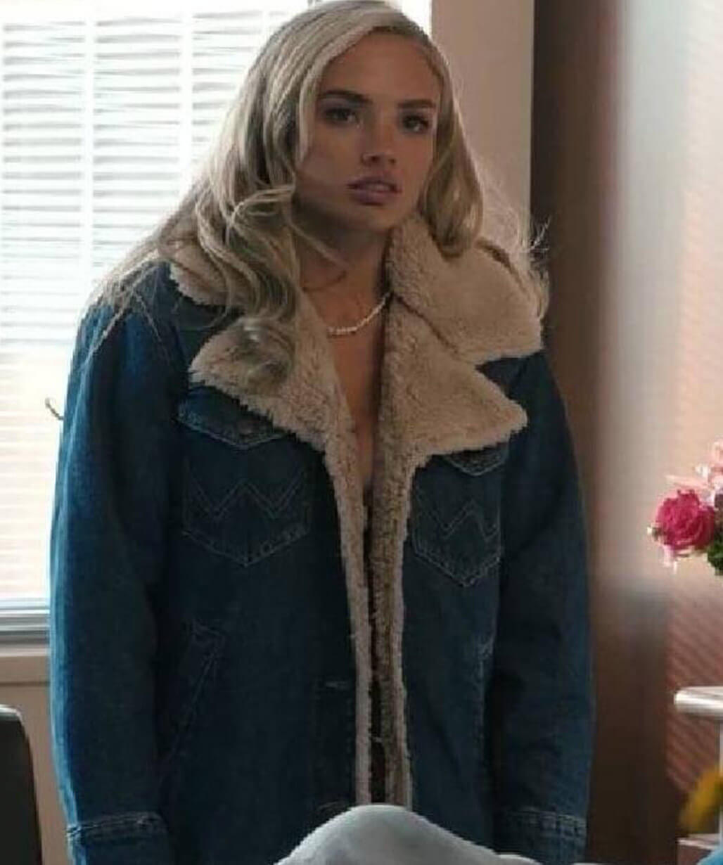 Oreana Jackson Dutton Ranch 2026 Denim Sherpa Jacket