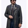 Pablo Schreiber Motor City 2026 Black Leather Coat