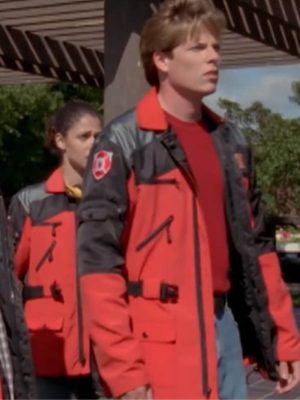 Power rangers Lightspeed Rescue Carter Grayson Red Cotton Jacket