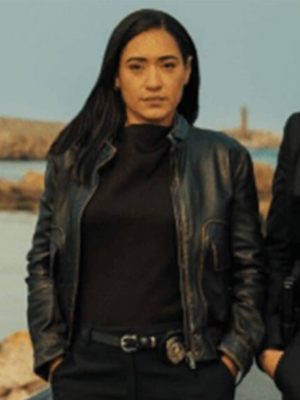 Saint-Pierre S01 Josephine Jobert Black Leather Jacket