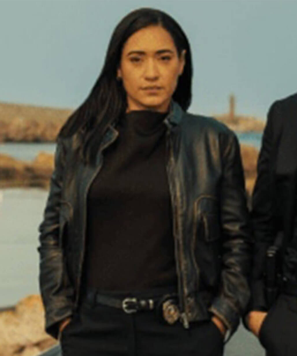 Saint-Pierre S01 Josephine Jobert Black Leather Jacket