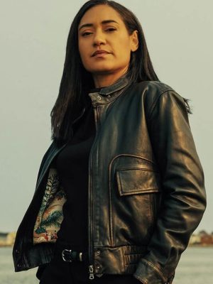 Saint-Pierre S01 Josephine Jobert Black Leather Jacket