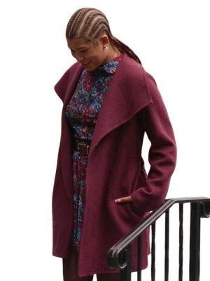 Storm Reid Roommates 2026 Wool Coat