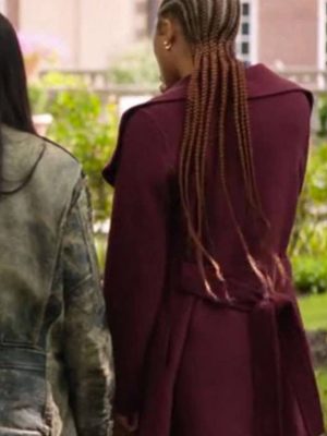 Storm Reid Roommates 2026 Wool Coat