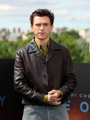 The Odyssey 2026 Tom Holland Leather Jacket