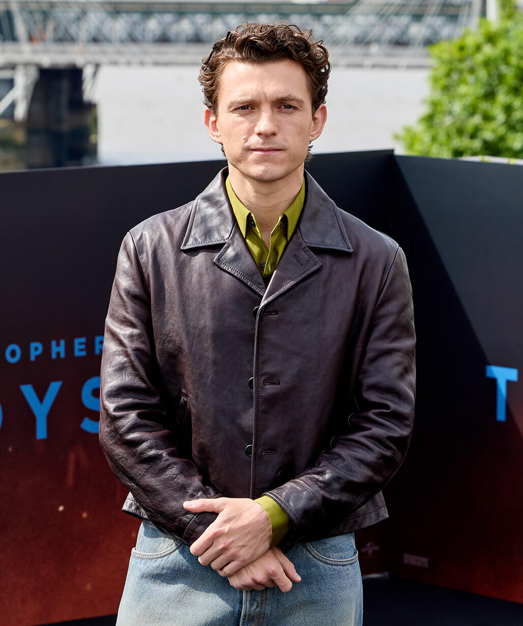 The Odyssey 2026 Tom Holland Leather Jacket