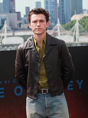 The Odyssey 2026 Tom Holland Leather Jacket