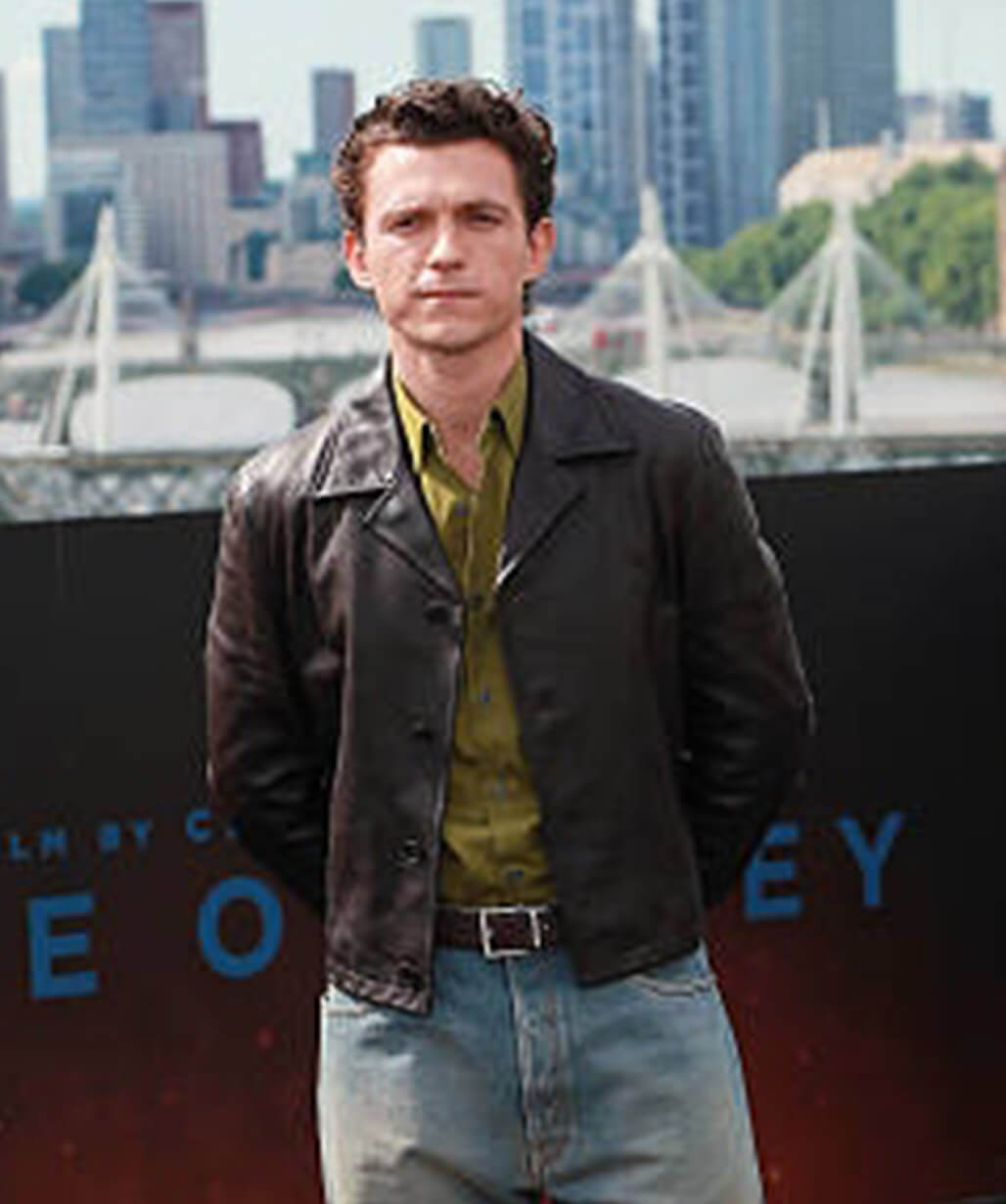 The Odyssey 2026 Tom Holland Leather Jacket