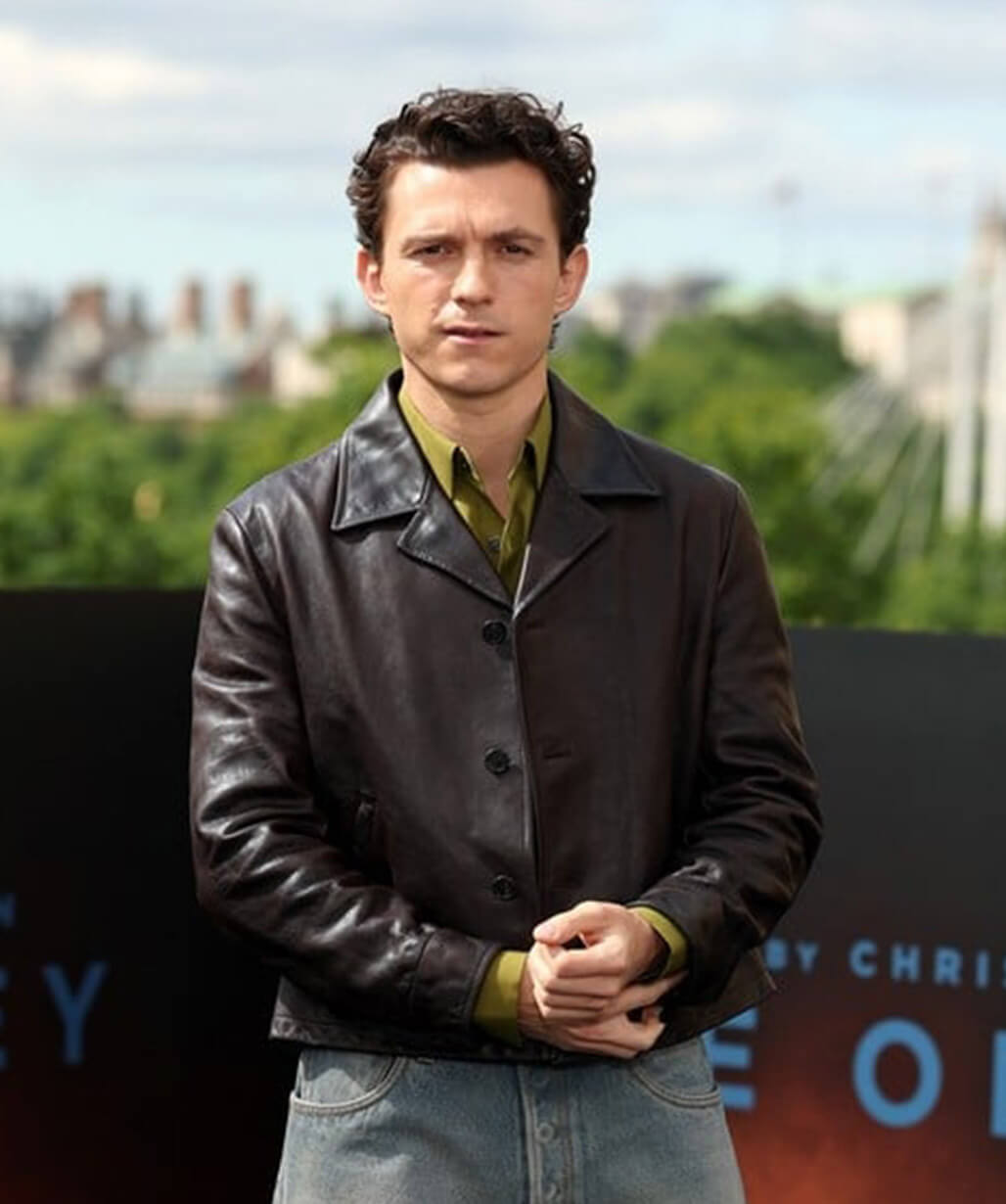 The Odyssey 2026 Tom Holland Leather Jacket