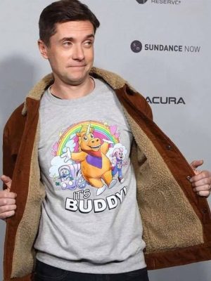 Topher Grace Buddy 2026 Brown Corduroy Jacket