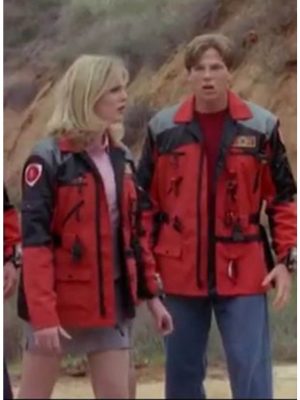 Power rangers Lightspeed Rescue Carter Grayson Red Cotton Jacket