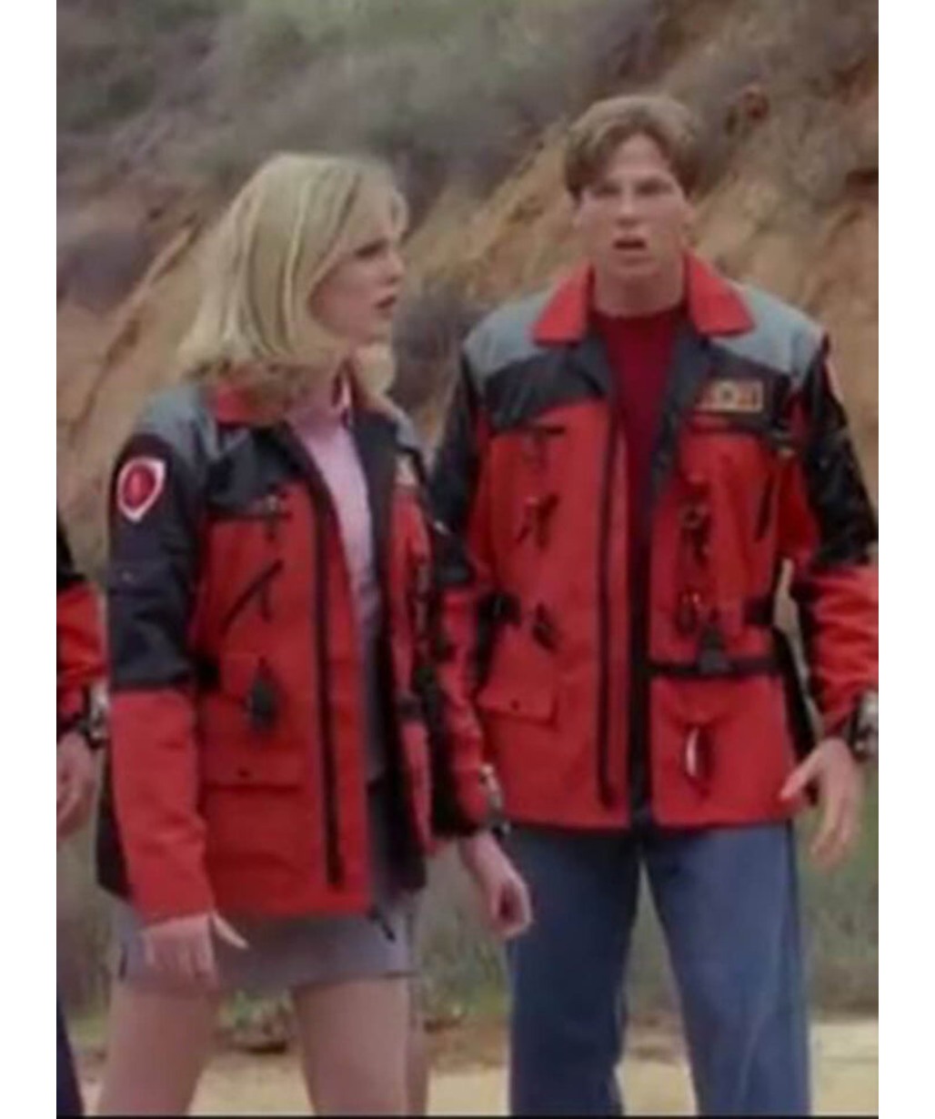 Power rangers Lightspeed Rescue Carter Grayson Red Cotton Jacket