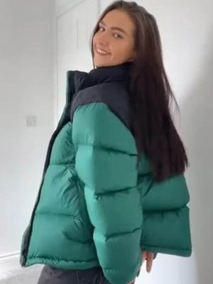 Zoey Deutch Voicemails For Isabelle 2026 Green Puffer Jacket