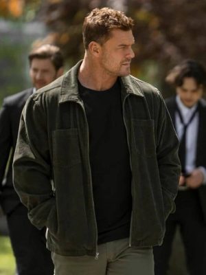 Alan Ritchson Reacher S04 Black Corduroy Jacket