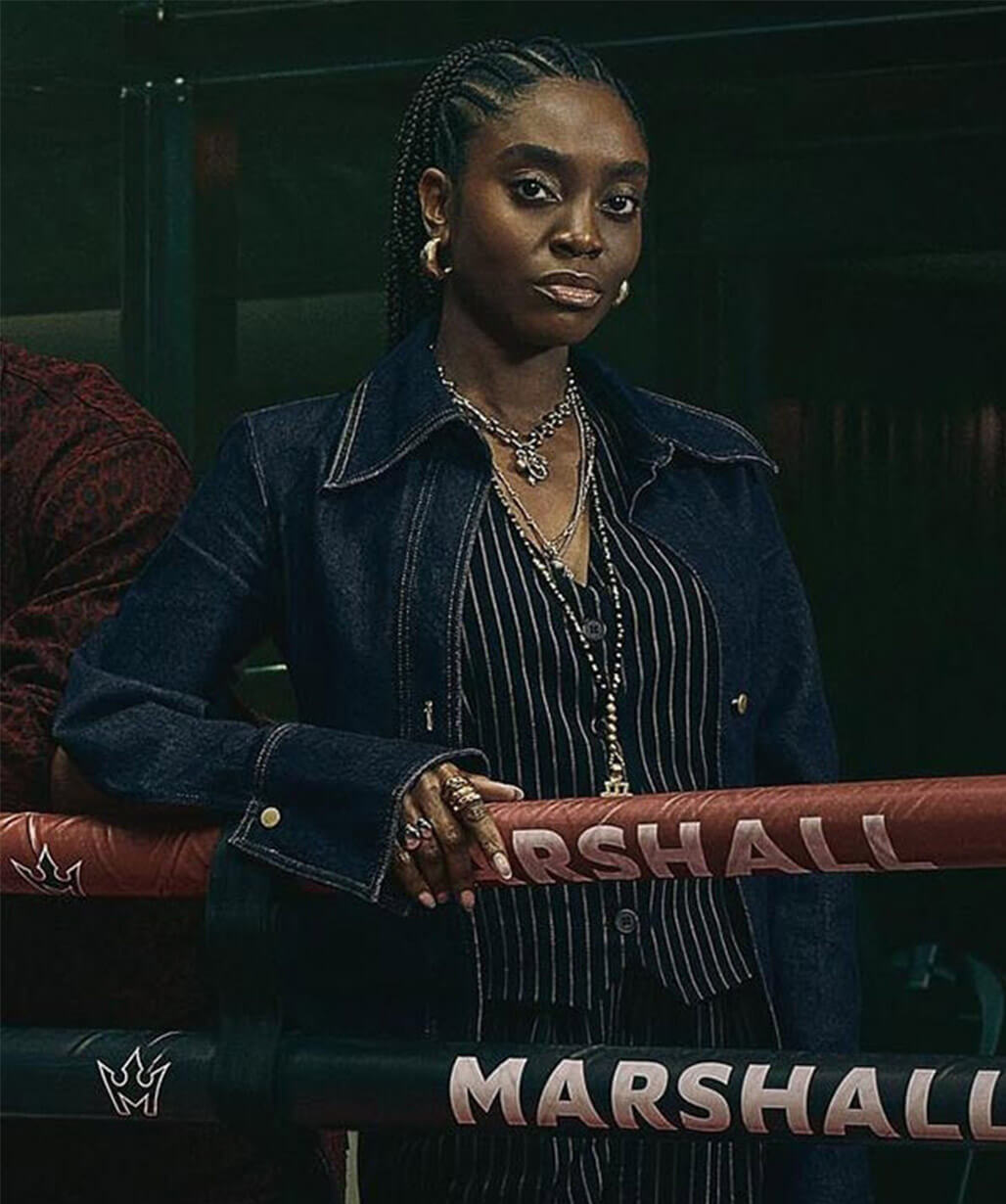 Anita-Joy Uwajeh Fightland 2026 Blue Denim Jacket