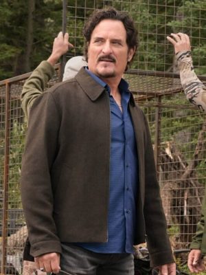 Anna Pigeon 2026 Kim Coates Brown Wool Jacket