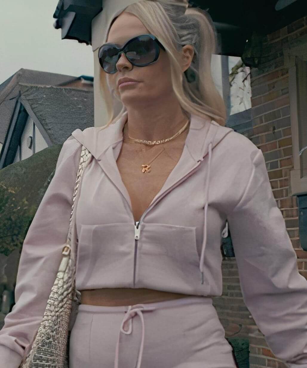 Annie Cooper MobLand S01 Pink Cropped Jacket