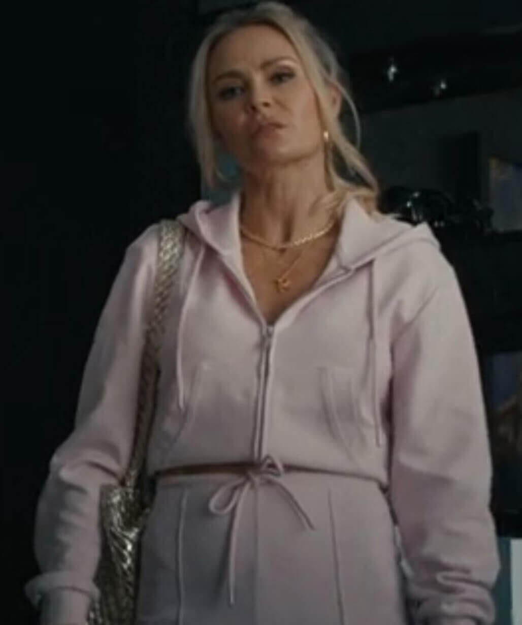 Annie Cooper MobLand S01 Pink Cropped Jacket
