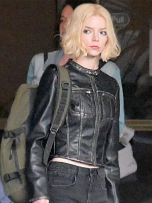Anya Taylor-Joy Lucky S01 Black Leather Jacket