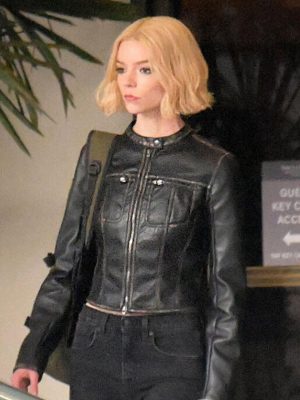 Anya Taylor-Joy Lucky S01 Black Leather Jacket