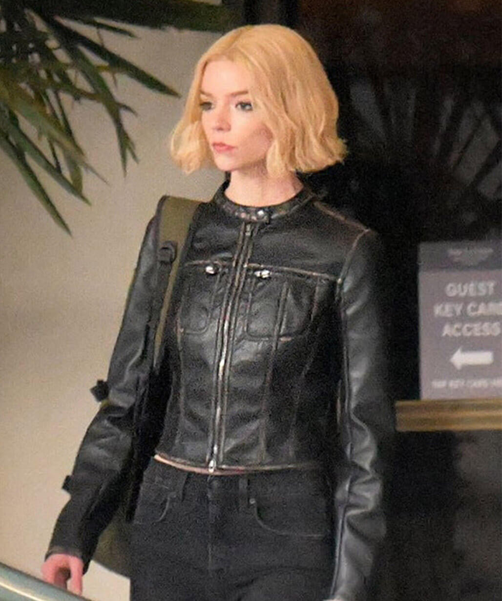 Anya Taylor-Joy Lucky S01 Black Leather Jacket