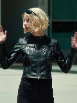 Anya Taylor-Joy Lucky S01 Black Leather Jacket