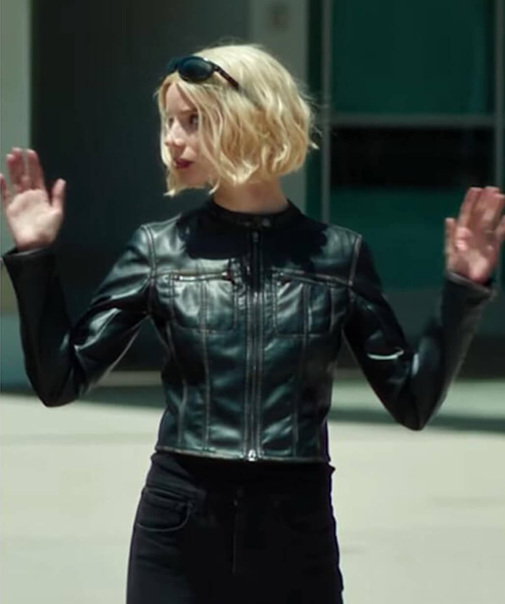 Anya Taylor-Joy Lucky S01 Black Leather Jacket