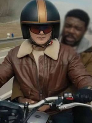 Arturo Castro Matchbox The Movie 2026 Leather Biker Jacket