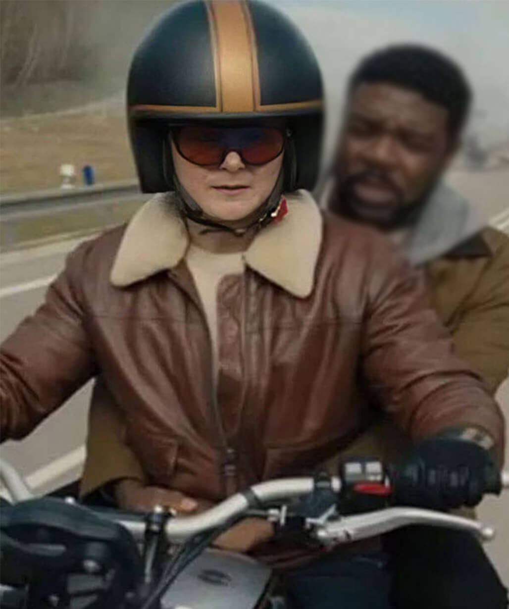 Arturo Castro Matchbox The Movie 2026 Leather Biker Jacket