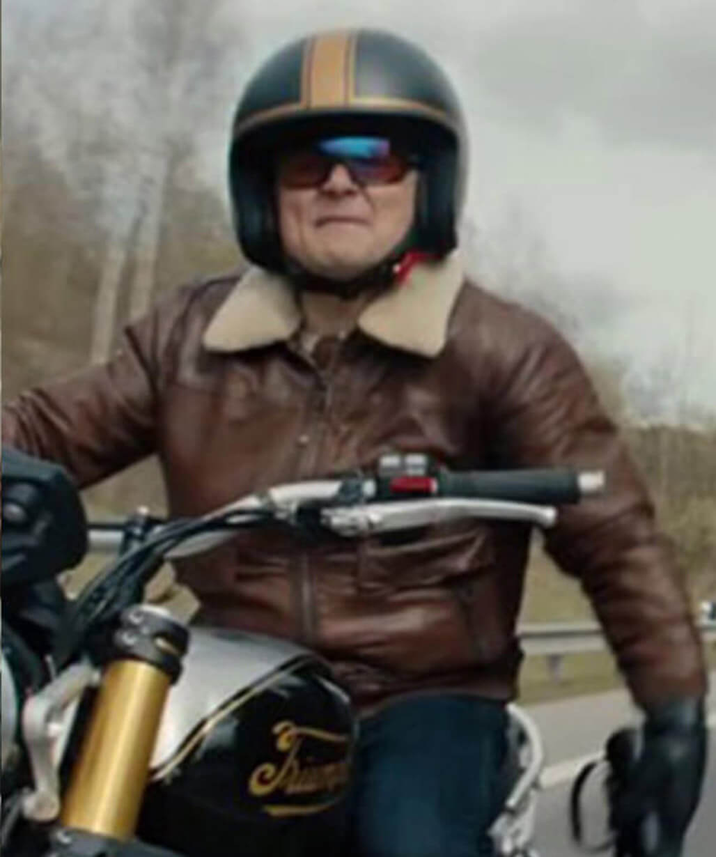 Arturo Castro Matchbox The Movie 2026 Leather Biker Jacket