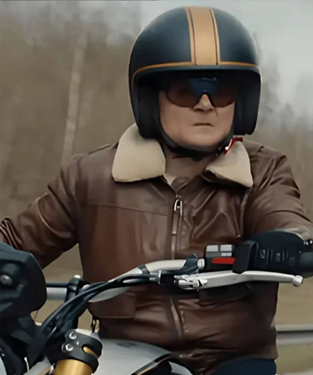 Arturo Castro Matchbox The Movie 2026 Leather Biker Jacket