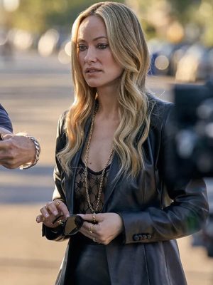 Behemoth 2026 Olivia Wilde Leather Blazer