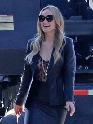 Behemoth 2026 Olivia Wilde Leather Blazer