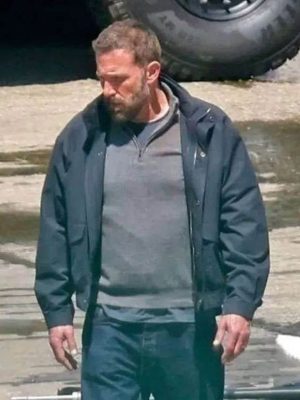 Ben Affleck Animals 2026 Blue Cotton Jacket