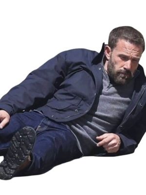 Ben Affleck Animals 2026 Blue Cotton Jacket