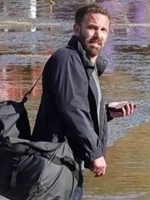 Ben Affleck Animals 2026 Blue Cotton Jacket