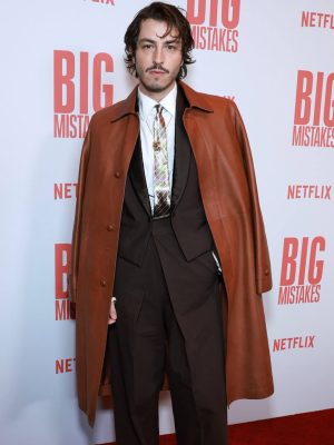 Big Mistakes 2026 Boran Kuzum Brown Leather Coat