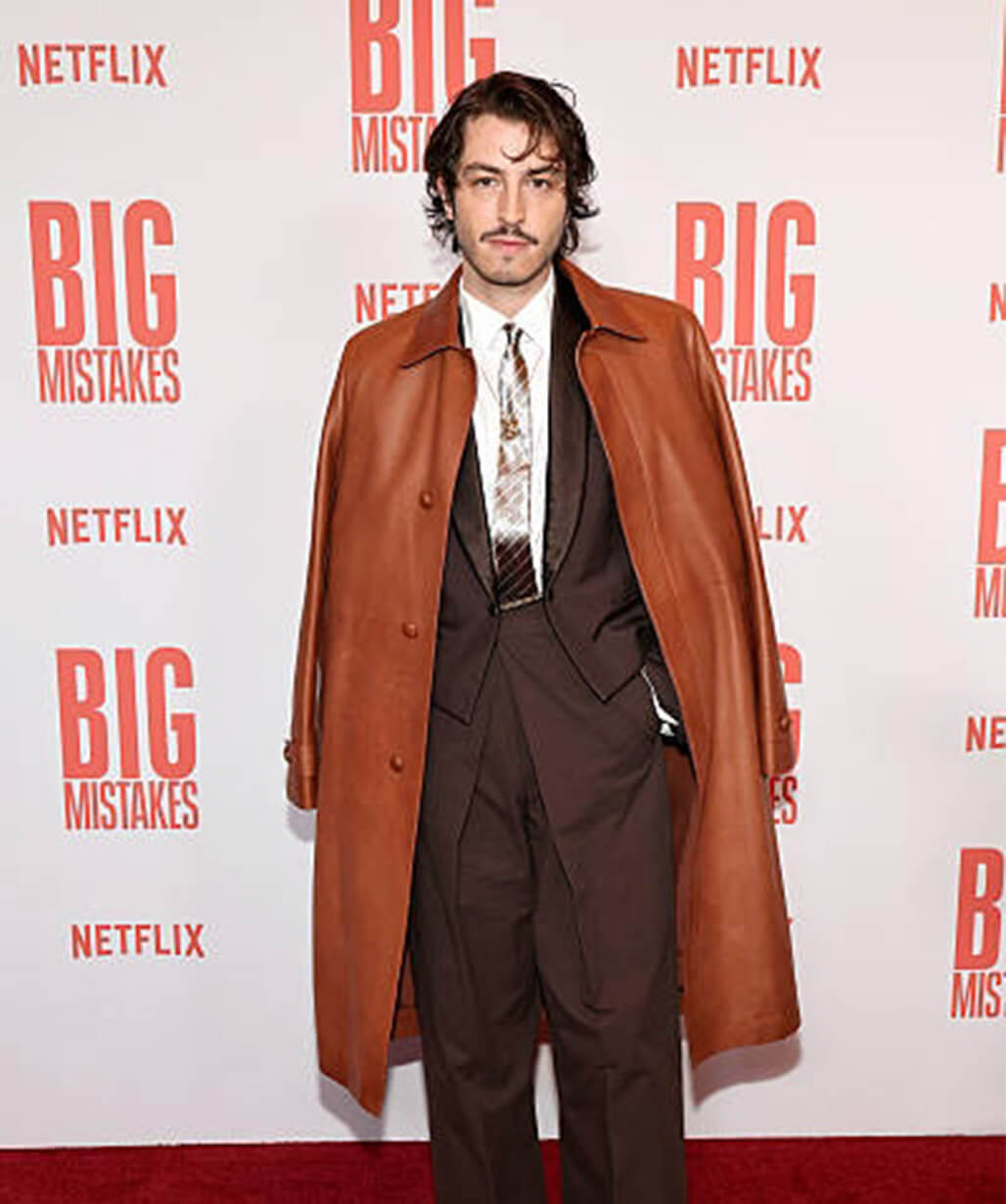 Big Mistakes 2026 Boran Kuzum Brown Leather Coat