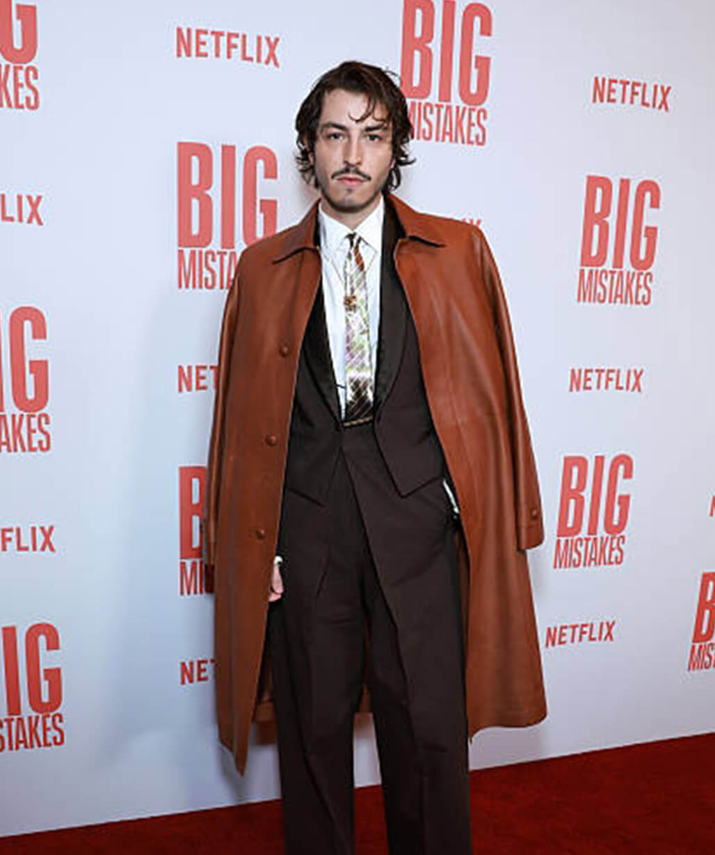 Big Mistakes 2026 Boran Kuzum Brown Leather Coat