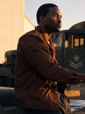 By Any Means 2026 Yahya Abdul-Mateen II Brown Cotton Jacket