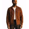By Any Means 2026 Yahya Abdul-Mateen II Brown Cotton Jacket