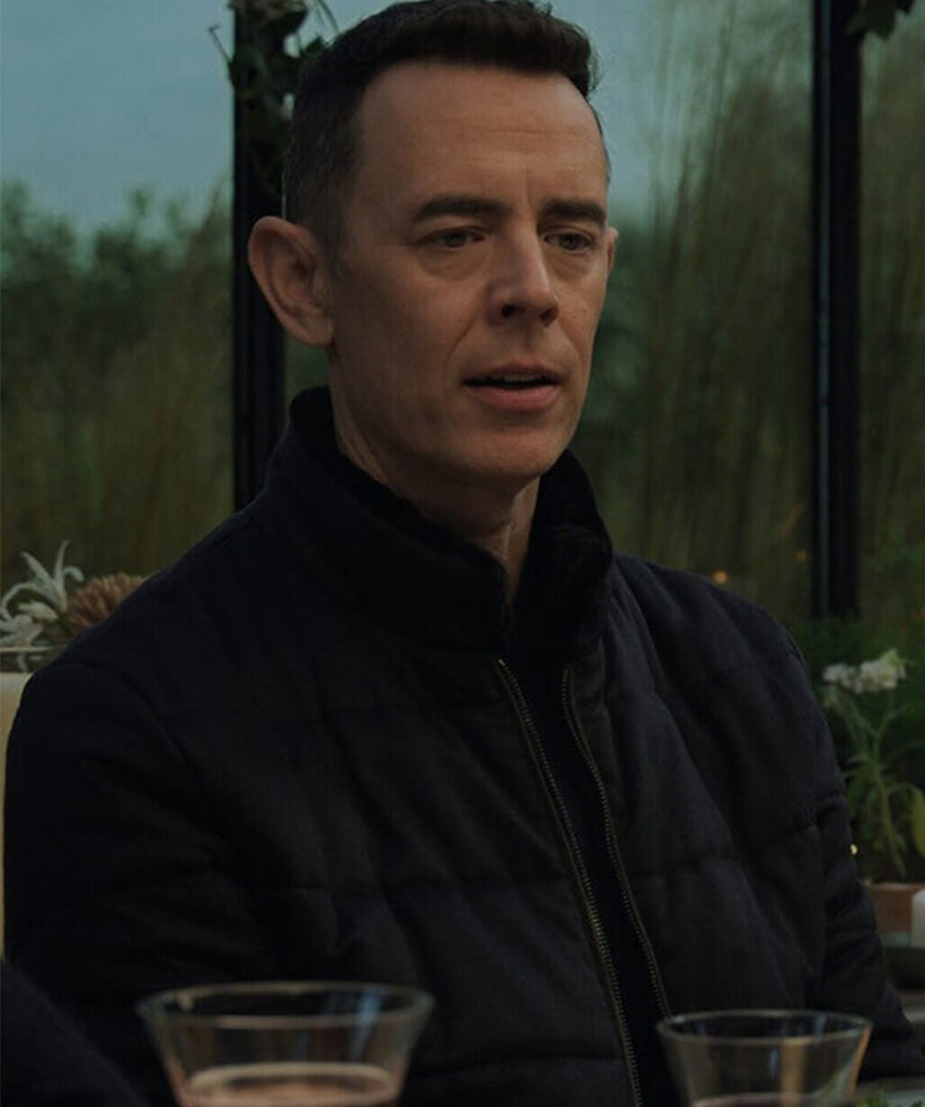 Colin Hanks Silo S03 Blue Bomber Jacket