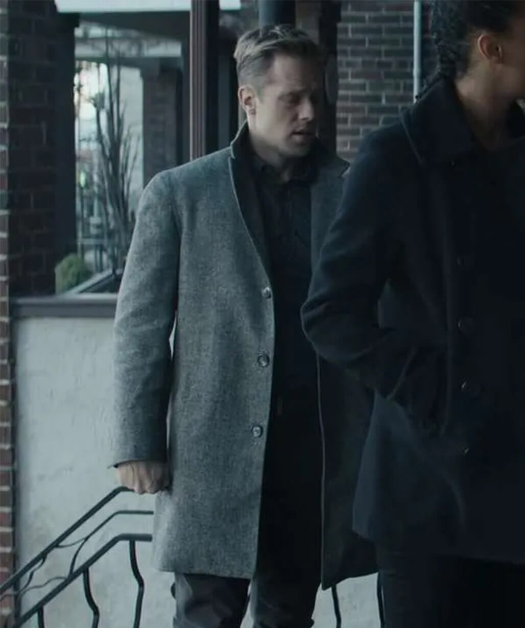 David O’Donnell Reacher Grey Wool Coat