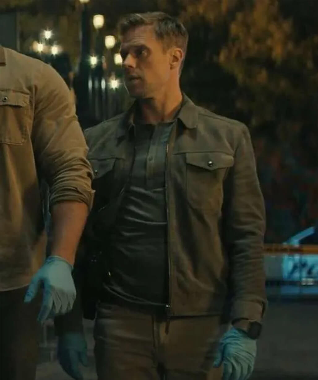 David O’Donnell Reacher S02 Grey Suede Jacket
