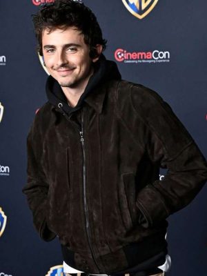 Dune Part Three 2026 Timothee Chalamet Brown Suede Jacket