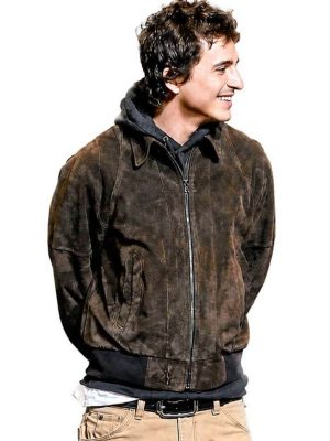 Dune Part Three 2026 Timothee Chalamet Brown Suede Jacket