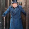 Ebenezer A Christmas Carol 2026 Johnny Deep Blue Wool Coat