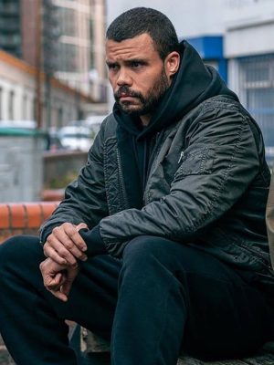 Fightland 2026 Howard Charles Black Bomber Jacket