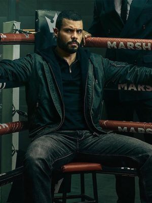Fightland 2026 Howard Charles Black Bomber Jacket